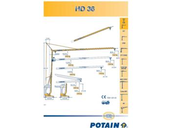 Potain HD 36 - Tårnkran