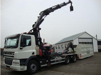 Ginaf X3232S 6x4 28 ton kraan - Container-transport/ Vekselflak lastebil