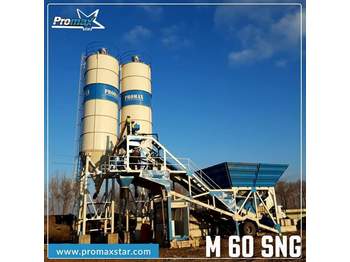 PROMAXSTAR Mobile Concrete Batching Plant PROMAX M60-SNG(60m³/h) - Betongfabrikk