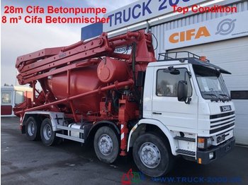 Scania 113G360 28m CiFa Pumpe 8m³ Mischer Top Condition - Betongpumpe