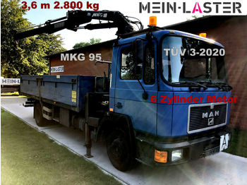 Planbil MAN 18.192 (6 Zylinder) MKG Kran 5,38m -1.850 kg TÜV: bilde 1