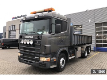 Container-transport/ Vekselflak lastebil Scania R124 420 CR19, Euro 2: bilde 1