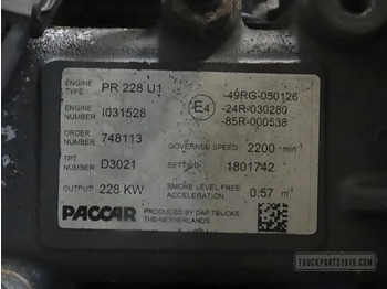 DAF 1821694 | Motor PR228 U1 Euro5 - Motor for Lastebil: bilde 3