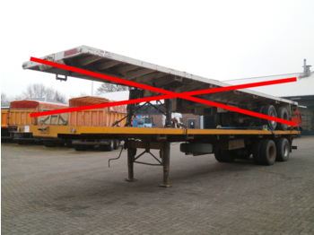 Traylona 2-axle platform trailer 50000 kg / extendable 22 m - Åpen semitrailer