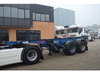 ASCA * S23322 * 2AXLE * FULL STEEL * - Container-transport/ Vekselflak semitrailer