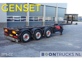 Broshuis 3UCC-39-45 + Genset - Container-transport/ Vekselflak semitrailer