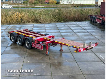 Broshuis 3 UCC-39 MULTI CHASSIS LIFTAXLE SAF AXLES DISC BRAKES SUPER CONDITION  - Container-transport/ Vekselflak semitrailer