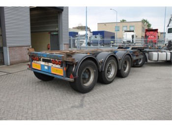 Broshuis 3 asser container container chassis Uitschuifbaar - Container-transport/ Vekselflak semitrailer