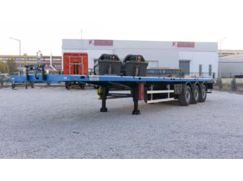 EMIRSAN 12 locks Flatbed Trailer - Container-transport/ Vekselflak semitrailer