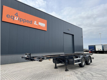 ESVE 30FT chassis, 2-axle, steering-axle, NL-chassis, APK: 10/2023 - Container-transport/ Vekselflak semitrailer