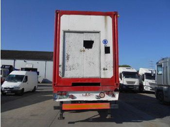 LAG 0-2-32-ST (DOUBLE TIRES/ WITH CONTAINER) - Container-transport/ Vekselflak semitrailer