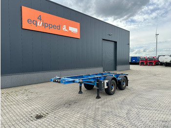LAG 20FT, BPW, ADR (EXII/ EXIII/FL/AT), NL-CHASSIS, APK/ADR: 08-2024 - Container-transport/ Vekselflak semitrailer