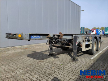 Flandria OP CC 20 V 1x20" - Steel / Spring suspension  - Container-transport/ Vekselflak semitrailer: bilde 1