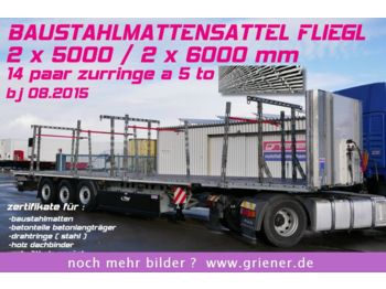 Fliegl SDS 390 / BAUSTAHLMATTENTRANSPORT LIFT BPW !!!!!  - Semitrailer