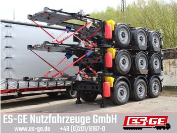Container-transport/ Vekselflak semitrailer Krone 3-Achs-Containerchassis 20ft: bilde 1