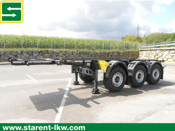 Container-transport/ Vekselflak semitrailer Krone Containerchassis, 20 Fuß, BPW, Liftachse: bilde 1