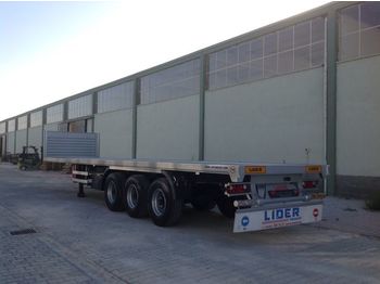 Ny Åpen semitrailer LIDER 2020 YEAR NEW MODELS containeer flatbes semi TRAILER FOR SALE: bilde 1