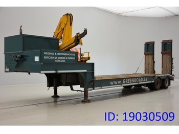 GHEYSEN & VERPOORT Low bed trailer + crane - Lavloader semitrailer