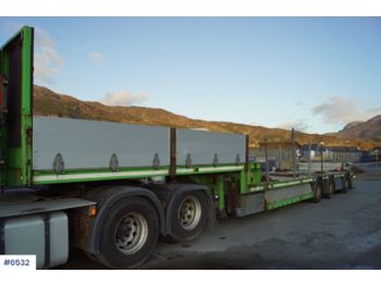  HRD 3 axle Jumbo semi-trailer with 6 meter pull-out. - Lavloader semitrailer