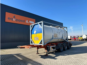 LAG 20FT/30FT CHASSIS, ADR (EXII, EXIII, FL, AT) + 20FT ISO Tankcontainer 23.970L/1-comp - Tanksemi