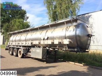 Magyar Chemie RVS tank, 27000 Liter, 15 Compartments, 2 Hydraulic pumps, Max 4 bar, 50c - Tanksemi