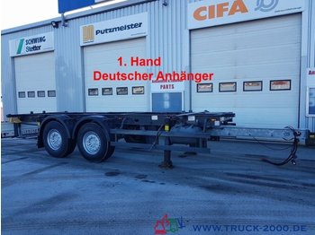 Schmitz ZWF18 BDF Tandem 1.Hand SAF Achsen Scheibenbrems - Container-transport/ Vekselflak tilhenger