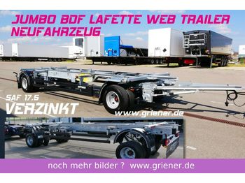 Web-Trailer JUMBO / MAXI BDF 7,15/7,45 LAFETTE 960 mm höhe  - Container-transport/ Vekselflak tilhenger