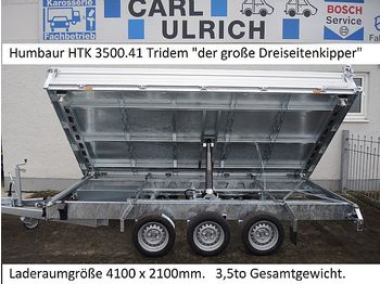 Ny Tipphenger Humbaur - HTK3500.41Tridem 3,5to Dreiseitenkipper 3 Achser: bilde 1