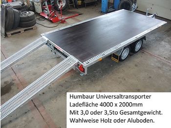 Ny Transporter tilhenger Humbaur - Universal 3000 Fahrzeugtransporter 3,0to Holzboden: bilde 1