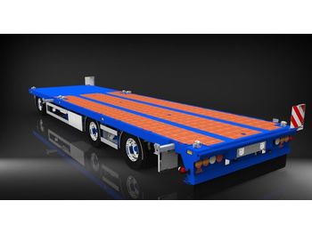 HRD 3 axle Achs light trailer drawbar ext tele  - Lavloader tilhenger