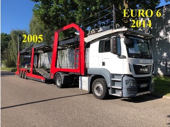 Lohr Eurolohr, Truck 2014, EURO 6, Retarder, Airco, Car Transporter, Navigation, Combi - Transporter tilhenger