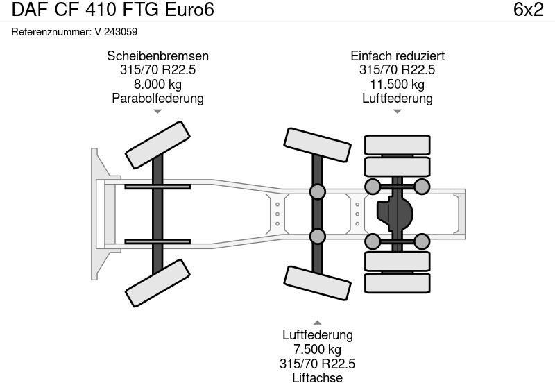 Trekkvogn DAF CF 410 FTG Euro6: bilde 13