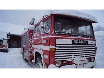 Scania 81 Brannbil EU-godkjent (motorredskap) SE VIDEO  - Brannbil